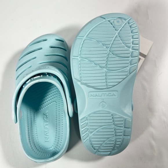 Nautica River Edge Toddler Clogs Size 9 Real Aqua Blue KA3607G Water Shoes NEW - Picture 6 of 7